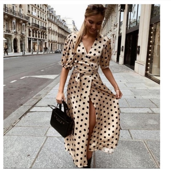 GORGEOUS ZARA NWT Polka Dot Dress - Picture 4 of 8